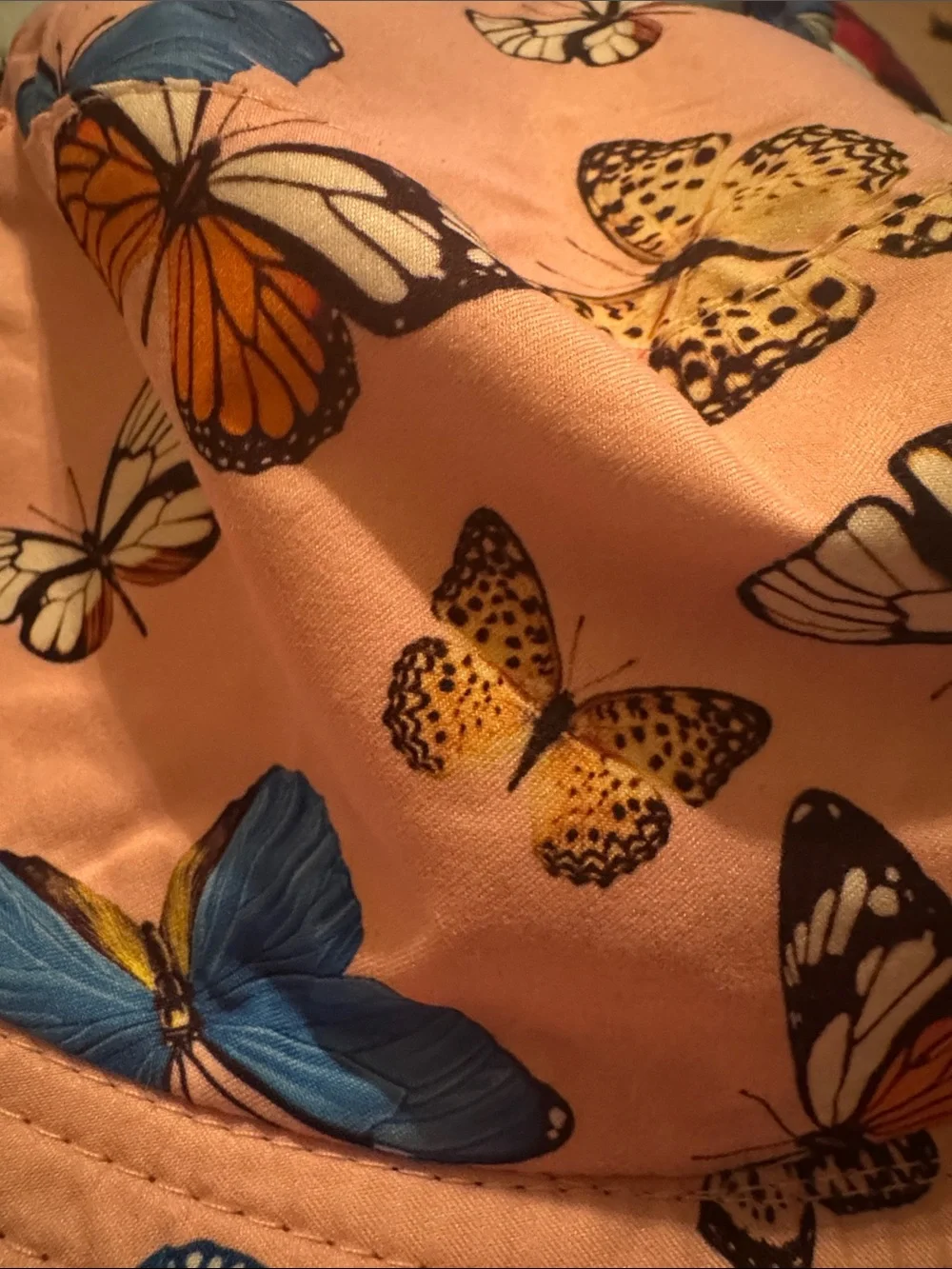 NWT Butterfly Print Bucket Hat, Various Colors, Summer Hats